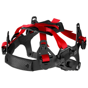 Milwaukee BOLT™ Full Brim Safety Helmet Ratcheting Suspensions Cotton, Synthetic Leather Red<multisep/>Black