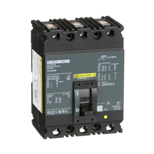 Square D I-Line™ FAL Cable-in / Cable-out Molded Case Industrial Circuit Breakers 100 A 600 VAC 18 kAIC 3 Pole 3 Phase
