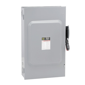 Square D Heavy Duty Non-fused Disconnects 200 A NEMA 1 600 VAC 3 phase
