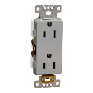 Square D X Duplex Receptacles Gray