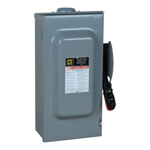 Square D Heavy Duty Non-fused Disconnects 30 A NEMA 3R 600 VAC 3 phase