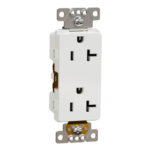 Square D X Duplex Receptacles White