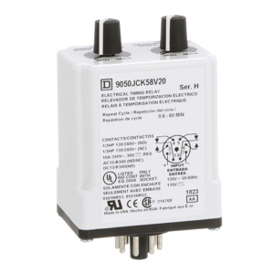 Square D Class 9050 JCK Plug-in Timing Relays