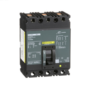 Square D I-Line™ FAL Cable-in / Cable-out Molded Case Industrial Circuit Breakers 20 A 480 VAC 18 kAIC 3 Pole 3 Phase