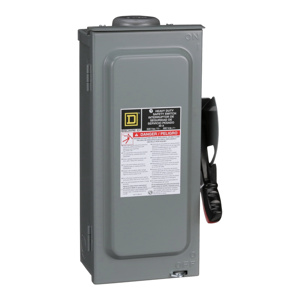 Square D Heavy Duty Non-fused Disconnects 30 A NEMA 3R 600 VAC 3 phase