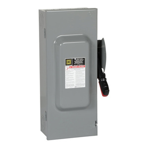 Square D Heavy Duty Fused Disconnects 100 A NEMA 1 240 VAC 3 phase