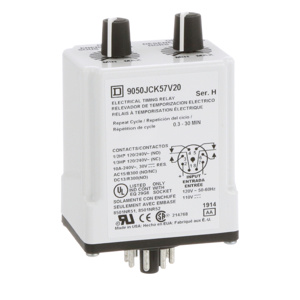 Square D Class 9050 JCK Plug-in Timing Relays