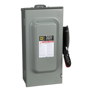 Square D Heavy Duty Fused Disconnects 30 A NEMA 3R 600 VAC 3 phase