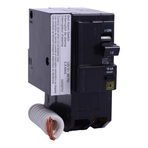 Square D QO™ Plug-in GFCI Alarm Switch Circuit Breakers 15 A 120/240 VAC 10 kAIC 2 Pole