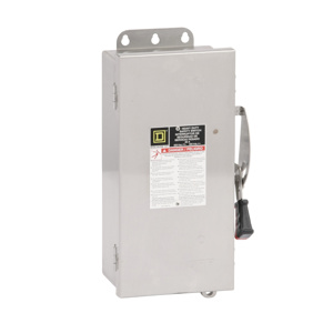 Square D Heavy Duty Non-fused Disconnects 30 A NEMA 4X 600 VAC 3 phase