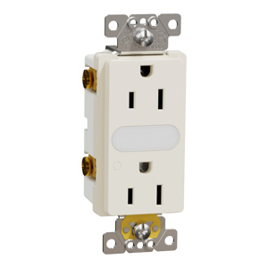 Square D X Duplex Receptacles Almond