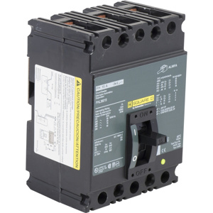 Square D I-Line™ FHL Cable-in / Cable-out Molded Case Industrial Circuit Breakers 15 A 600 VAC 3 Pole