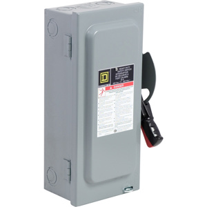Square D Heavy Duty Fused Disconnects 30 A NEMA 1 600 VAC