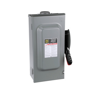 Square D Heavy Duty Non-fused Disconnects 60 A NEMA 3R 600 VAC 3 phase