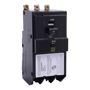 Square D QO™ QOB Bolt-on GFCI Circuit Breakers 20 A 240 VAC 10 kAIC 3 Pole