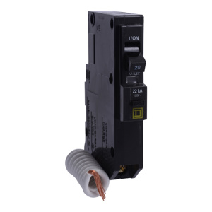 Square D QO™ Plug-in GFCI Circuit Breakers 20 A 120 VAC 22 kAIC 1 Pole