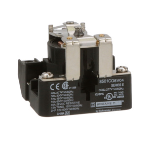 Square D 8501C Open Frame Heavy Duty Power Relays 30 A