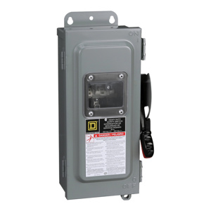 Square D Heavy Duty Non-fused Disconnects 30 A NEMA 12 600 VAC 3 phase