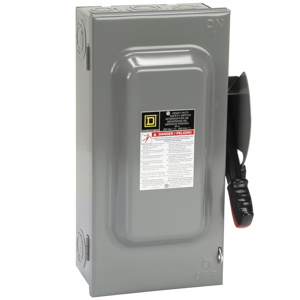 Square D Heavy Duty Non-fused Disconnects 60 A NEMA 1 600 VAC 3 phase
