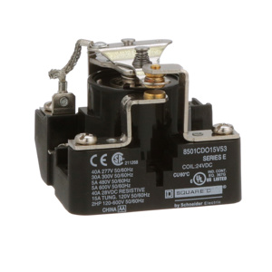 Square D 8501C Open Frame Heavy Duty Power Relays 30 A