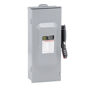 Square D Heavy Duty Fused Disconnects 100 A NEMA 3R 600 VAC 3 phase