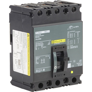 Square D I-Line™ FAL Cable-in / Cable-out Molded Case Industrial Circuit Breakers 60 A 240 VAC 10 kAIC 3 Pole 3 Phase