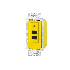 Hubbell Wiring Extra Heavy Duty UL Type 3R GFCI Modules 20 A Yellow Watertight