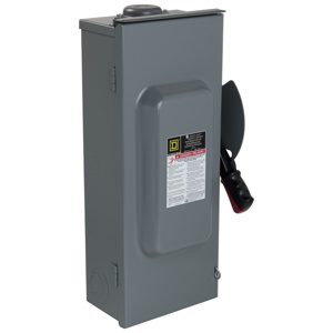 Square D Heavy Duty Non-fused Disconnects 100 A NEMA 1 600 VAC 3 phase
