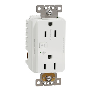 Square D X Duplex Receptacles White