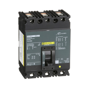 Square D I-Line™ FAL Cable-in / Cable-out Molded Case Industrial Circuit Breakers 60 A 480 VAC 18 kAIC 3 Pole 3 Phase