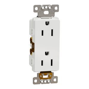 Square D X Duplex Receptacles White