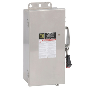Square D Heavy Duty Fused Disconnects 30 A NEMA 4/4X/5 600 VAC 3P3W 3 Phase