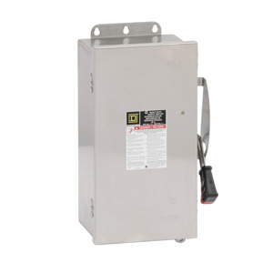 Square D Heavy Duty Fused Disconnects 60 A NEMA 4X 600 VAC 3 phase