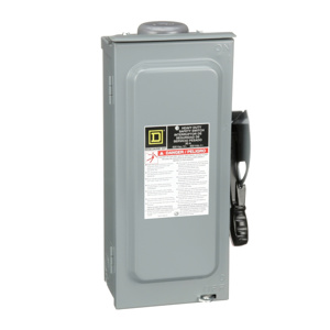 Square D Heavy Duty Fused Disconnects 30 A NEMA 3R 600 VAC 3 phase