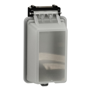 Square D Weatherproof While-in-Use Box Covers Universal 1 Gang Clear