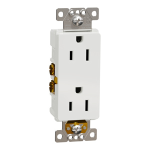 Square D X Duplex Receptacles White