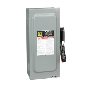 Square D Heavy Duty Fused Disconnects 30 A NEMA 1 600 VAC 3 phase