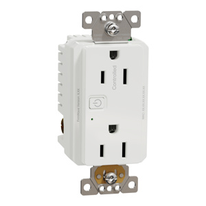 Square D X Duplex Receptacles White