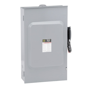 Square D Heavy Duty Fused Disconnects 200 A NEMA 3R 600 VAC 3 phase