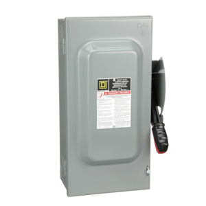 Square D Heavy Duty Fused Disconnects 60 A NEMA 1 600 VAC 3 phase