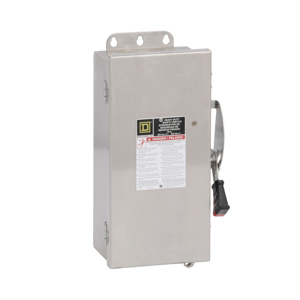 Square D Heavy Duty Fused Disconnects 30 A NEMA 4/4X/5 600 VAC 3 phase