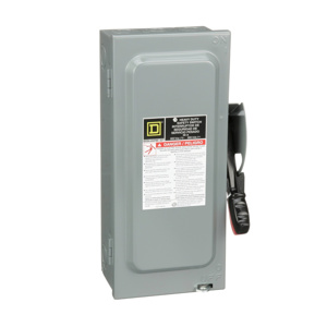 Square D Heavy Duty Fused Disconnects 30 A NEMA 1 600 VAC 3 phase