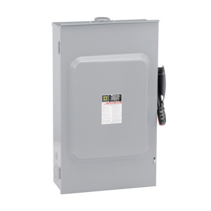 Square D Heavy Duty Fused Disconnects 200 A NEMA 3R 240 VAC 3 phase