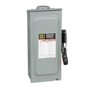Square D Heavy Duty Fused Disconnects 60 A NEMA 3R 240 VAC 3 phase