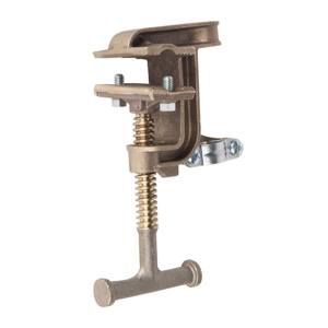 Hubbell Power C600 Series Flat Face Grounding Clamps Bronze