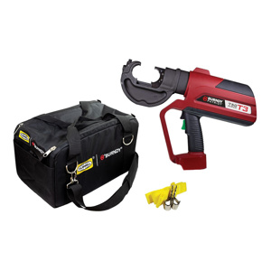 Burndy PATRIOT® T3-Track/Trace/Transmit Battery-actuated Crimpers C-head (Uncovered) 12 Ton U Dies Cordless