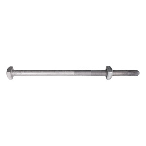 Hubbell Power Steel Square Head Machine Bolts Steel 1/2 in 14 in 7800 lbf Galvanized