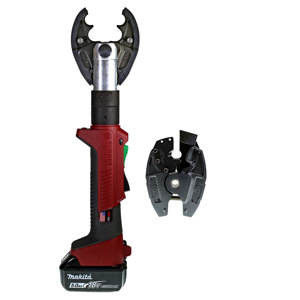 Burndy PATRIOT® Battery-actuated Crimper Cutter Combination Tool Kits Scissor 6 Ton W Dies<multisep/> X Dies Cordless