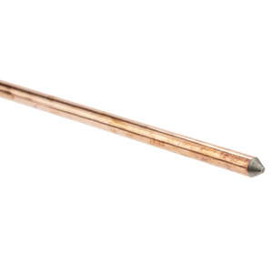 Hubbell Power Ground Rods 5/8 in 8 ft Copper Bonded Steel