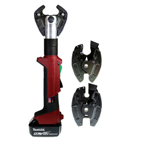 Burndy PATRIOT® Battery-actuated Crimper Cutter Combination Tool Kits Scissor 6 Ton W Dies<multisep/> X Dies Cordless